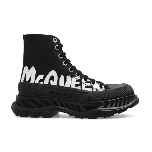 ALEXANDER MCQUEEN GRAFFITI TREAD SLICK HIGH-TOP SNEAKERS - ALD029