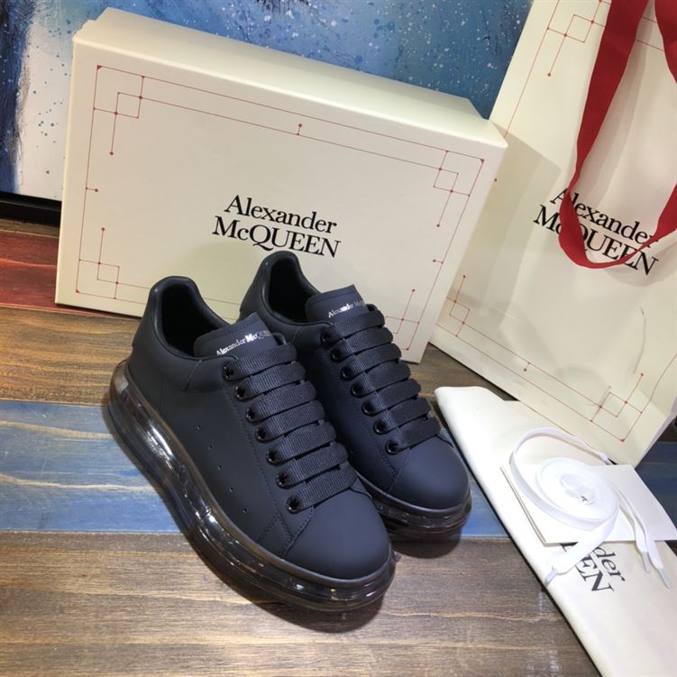 ALEXANDER MCQUEEN TRANSPARENT SOLE LACE-UP SNEAKERS - ALD032