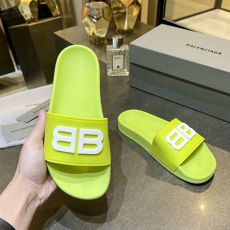BALENCIAGA BB POOL SLIDE SANDALS - BBD012
