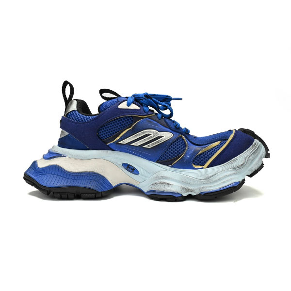 BALENCIAGA CARGO SNEAKER IN BLUE - BLA091