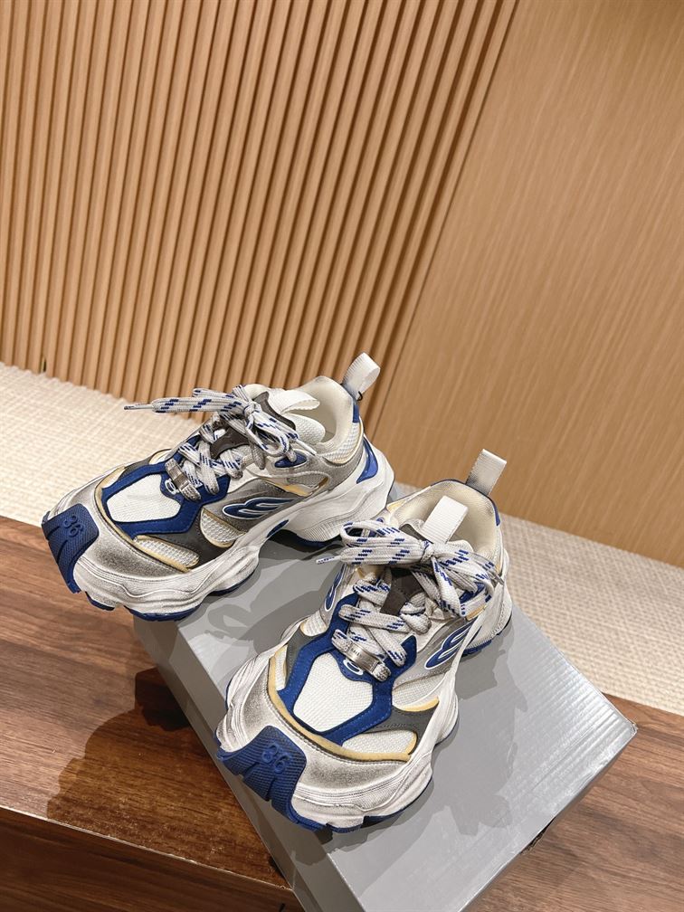 BALENCIAGA CARGO SNEAKER WHITE BLUE - BLA095