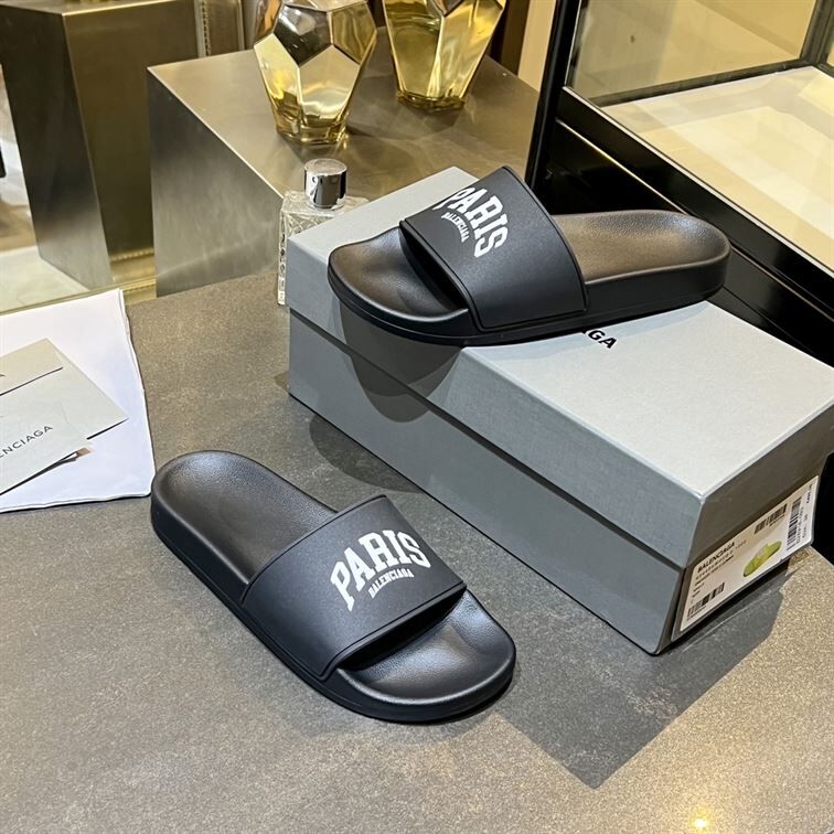BALENCIAGA CITIES PARIS POOL SLIDE SANDAL - BBD005
