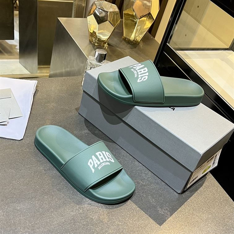 BALENCIAGA CITIES PARIS POOL SLIDE SANDAL - BBD006