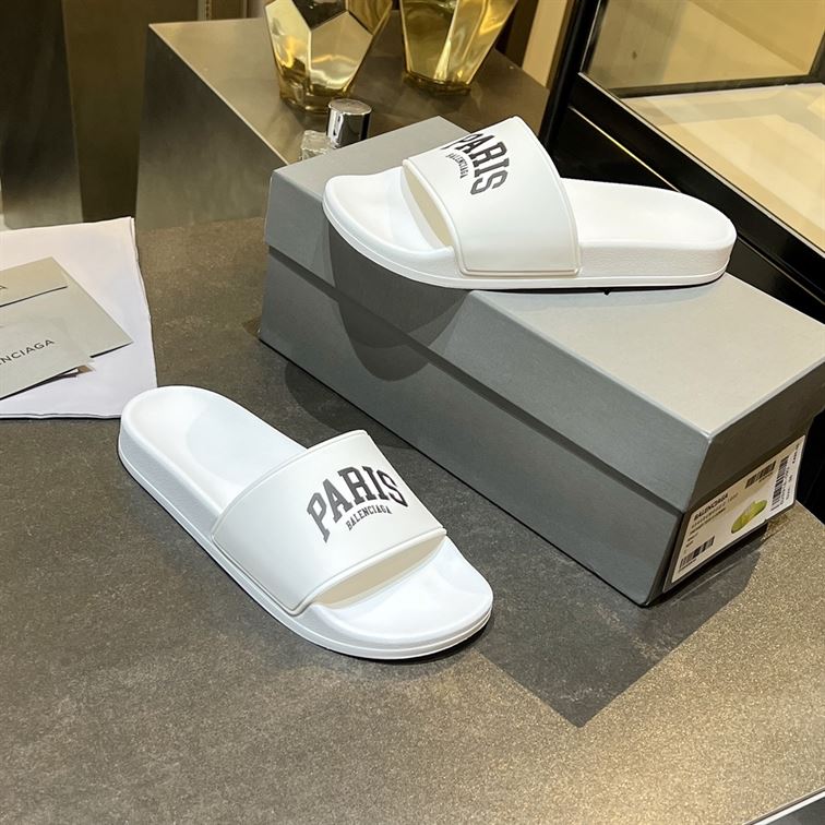 BALENCIAGA CITIES PARIS POOL SLIDE SANDAL - BBD007
