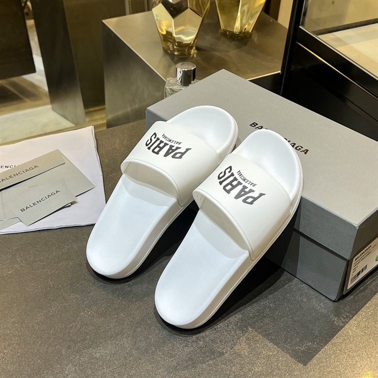 BALENCIAGA CITIES PARIS POOL SLIDE SANDAL - BBD007