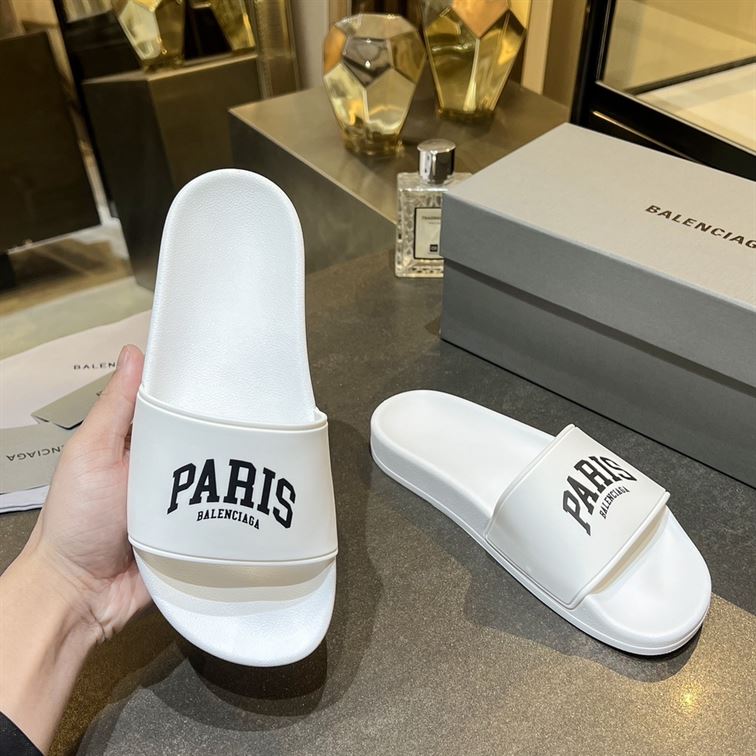 BALENCIAGA CITIES PARIS POOL SLIDE SANDAL - BBD007