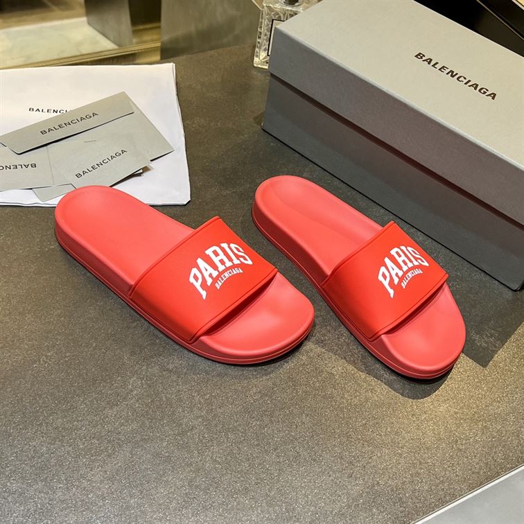 BALENCIAGA CITIES PARIS POOL SLIDE SANDAL - BBD009