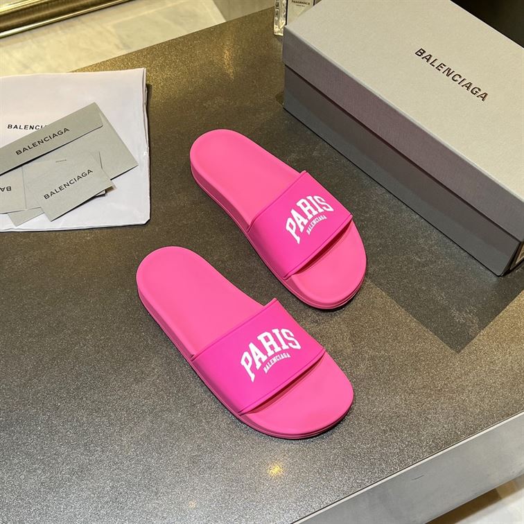 BALENCIAGA CITIES PARIS POOL SLIDE SANDAL - BBD010