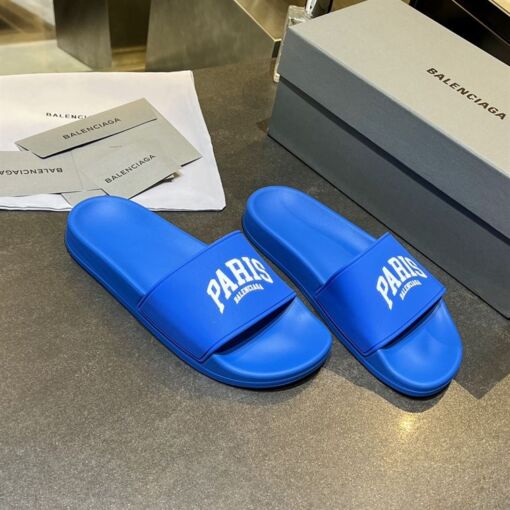 BALENCIAGA CITIES PARIS POOL SLIDE SANDAL - BBD011