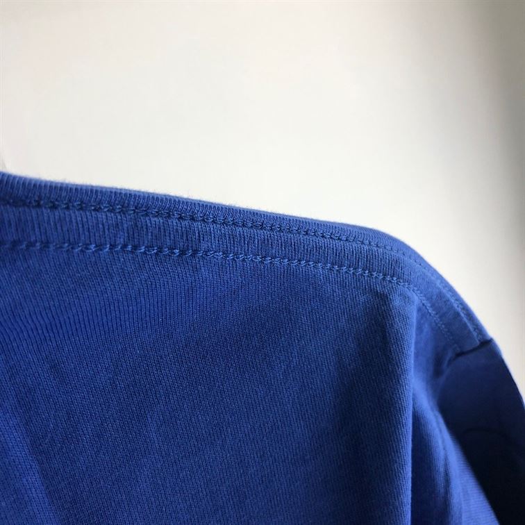 BALENCIAGA MEN'S POLITICAL CAMPAIGN T-SHIRT LARGE FIT IN PACIFIC BLUE - BAS003