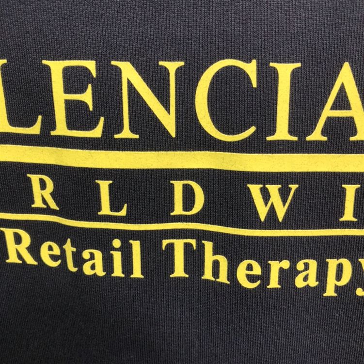 BALENCIAGA RETAIL THERAPY LOGO HOODIE - BH005