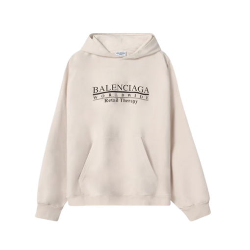 BALENCIAGA RETAIL THERAPY LOGO HOODIE - BH006