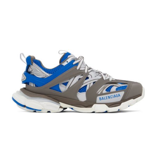 BALENCIAGA TRACK SNEAKER IN BLUE BROWN - BLA089
