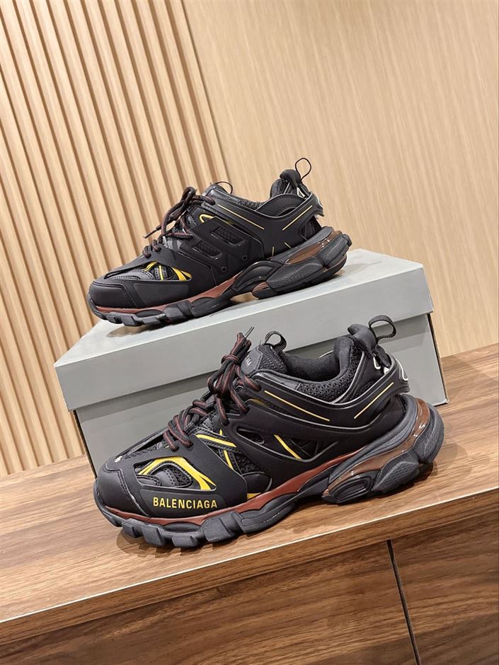 BALENCIAGA TRACK TRAINERS BLACK YELLOW - BLA066