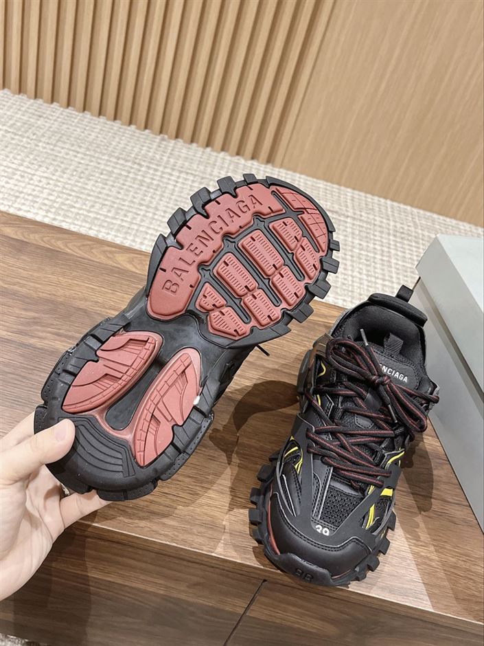 BALENCIAGA TRACK TRAINERS BLACK YELLOW - BLA066