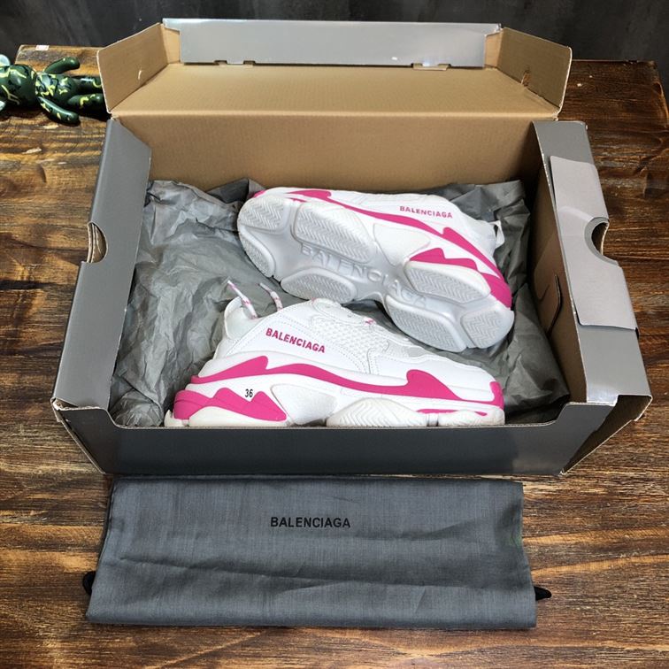 BALENCIAGA TRIPLE S 1.0 IN WHITE AND PINK - BLA023