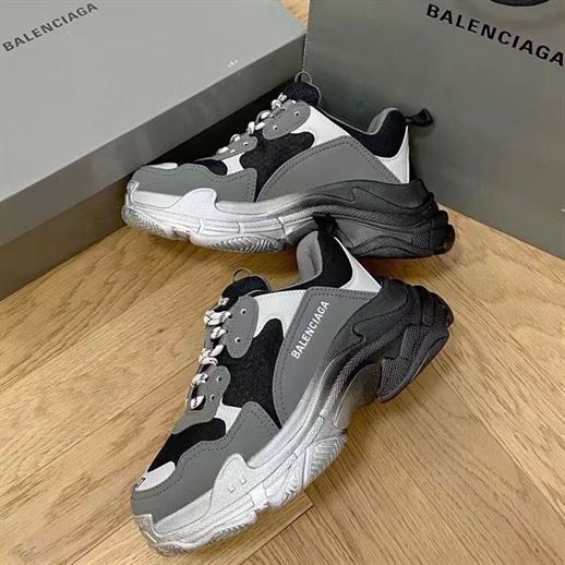 BALENCIAGA TRIPLE S GREY BLACK - BLA059