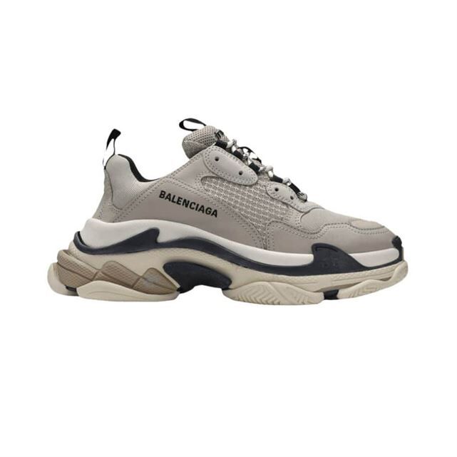 BALENCIAGA TRIPLE S SNEAKERS IN GREY AND BLACK - BLA020