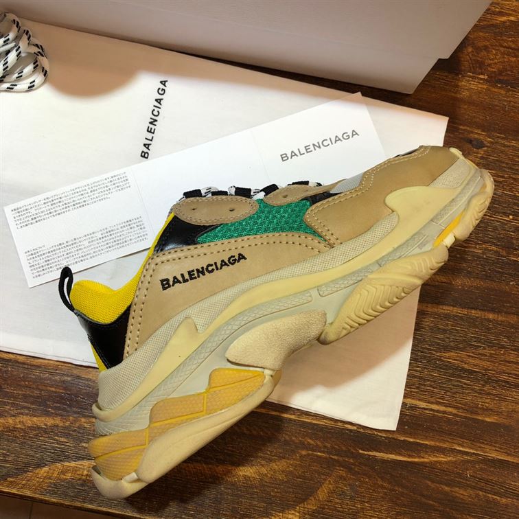 BALENCIAGA TRIPLE S TRAINER YELLOW GREEN - BLA029