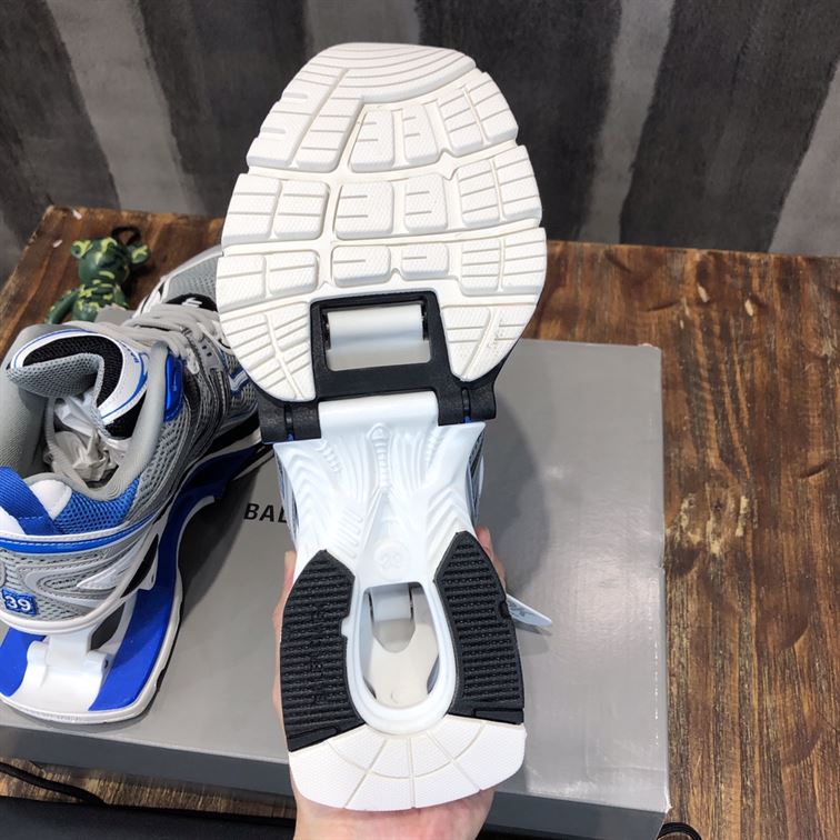 BALENCIAGA X-PANDER SNEAKER IN BLUE/SILVER - BLA044