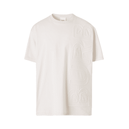 BURBERRY EMBOSSED LOGO COTTON OVERSIZED T-SHIRT - BRS024