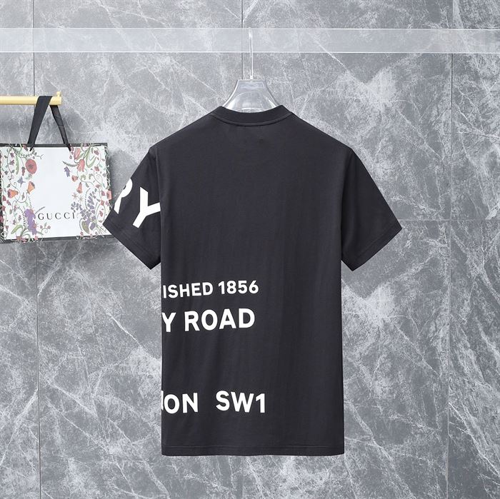 BURBERRY HORSEFERRY PRINT COTTON OVERSIZED T-SHIRT - BRS001