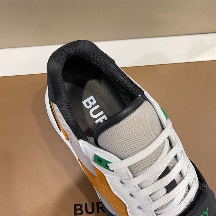 BURBERRY LOGO-STRAP LOW-TOP SNEAKERS - BBR025