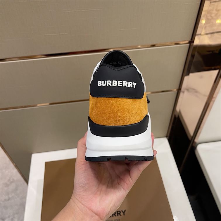 BURBERRY LOGO-STRAP LOW-TOP SNEAKERS - BBR025