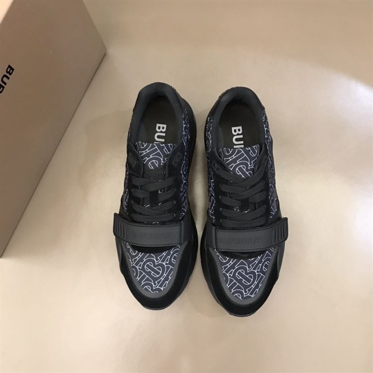 BURBERRY MONOGRAM PRINT NYLON SNEAKERS - BBR002