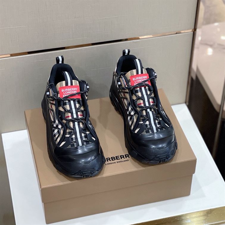 BURBERRY VINTAGE CHECK COTTON ARTHUR SNEAKERS - BBR006