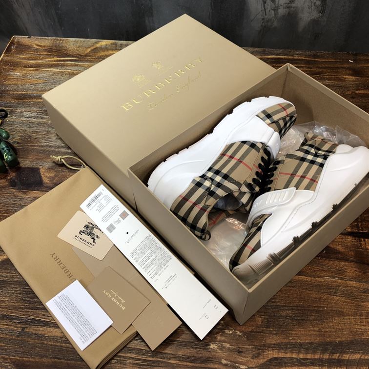 BURBERRY VINTAGE CHECK COTTON SNEAKER - BBR011