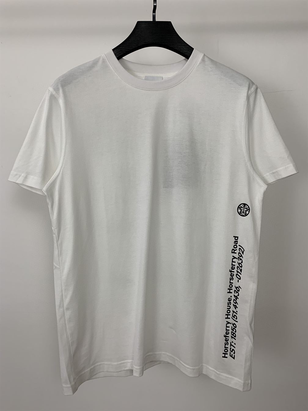 BURBERRY WHITE CARRICK COORDINATE T-SHIRT - BRS031
