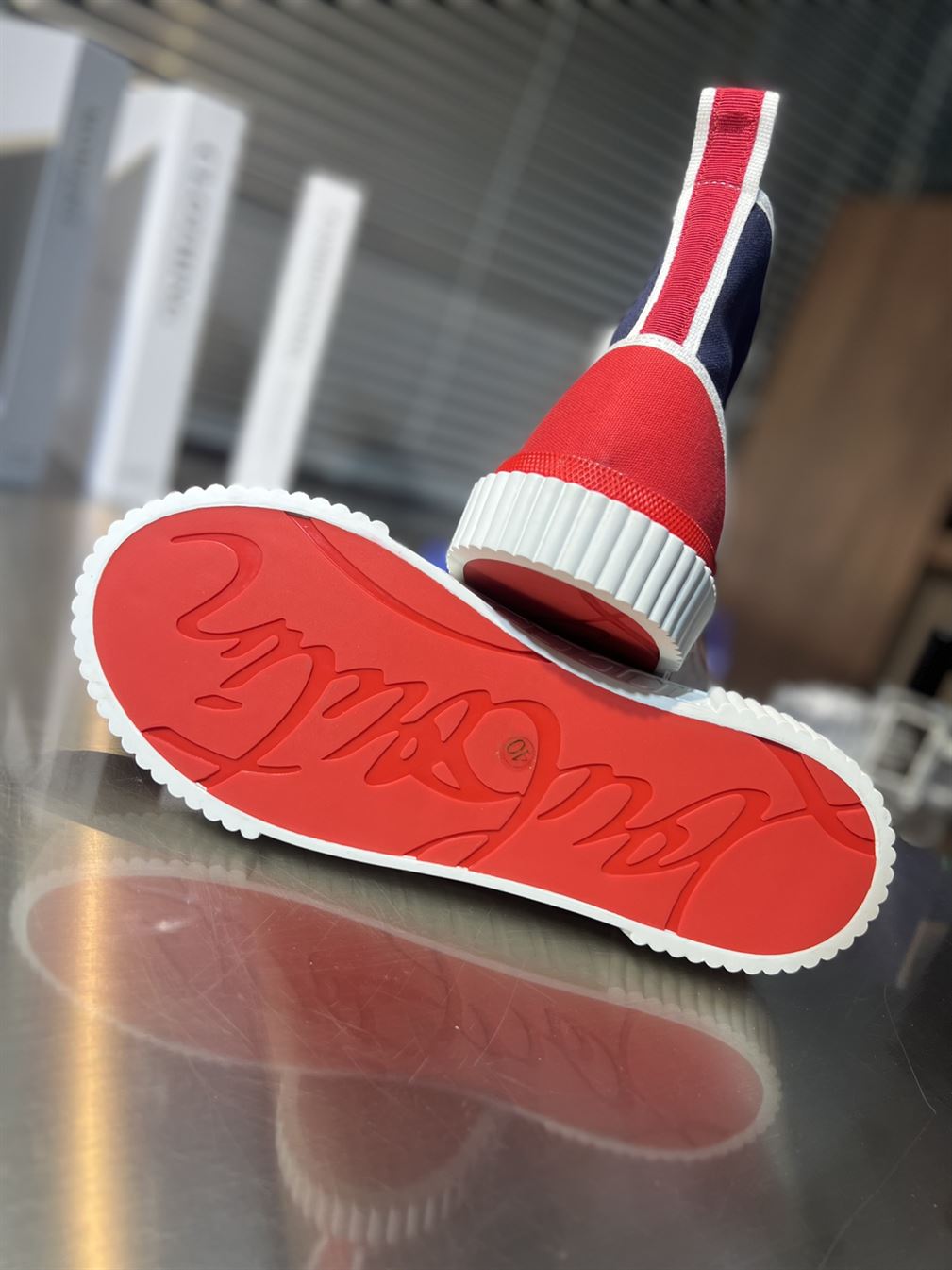 CHRISTIAN LOUBOUTIN PEDRO JUNIOR HIGH-TOP SNEAKERS - CLS027