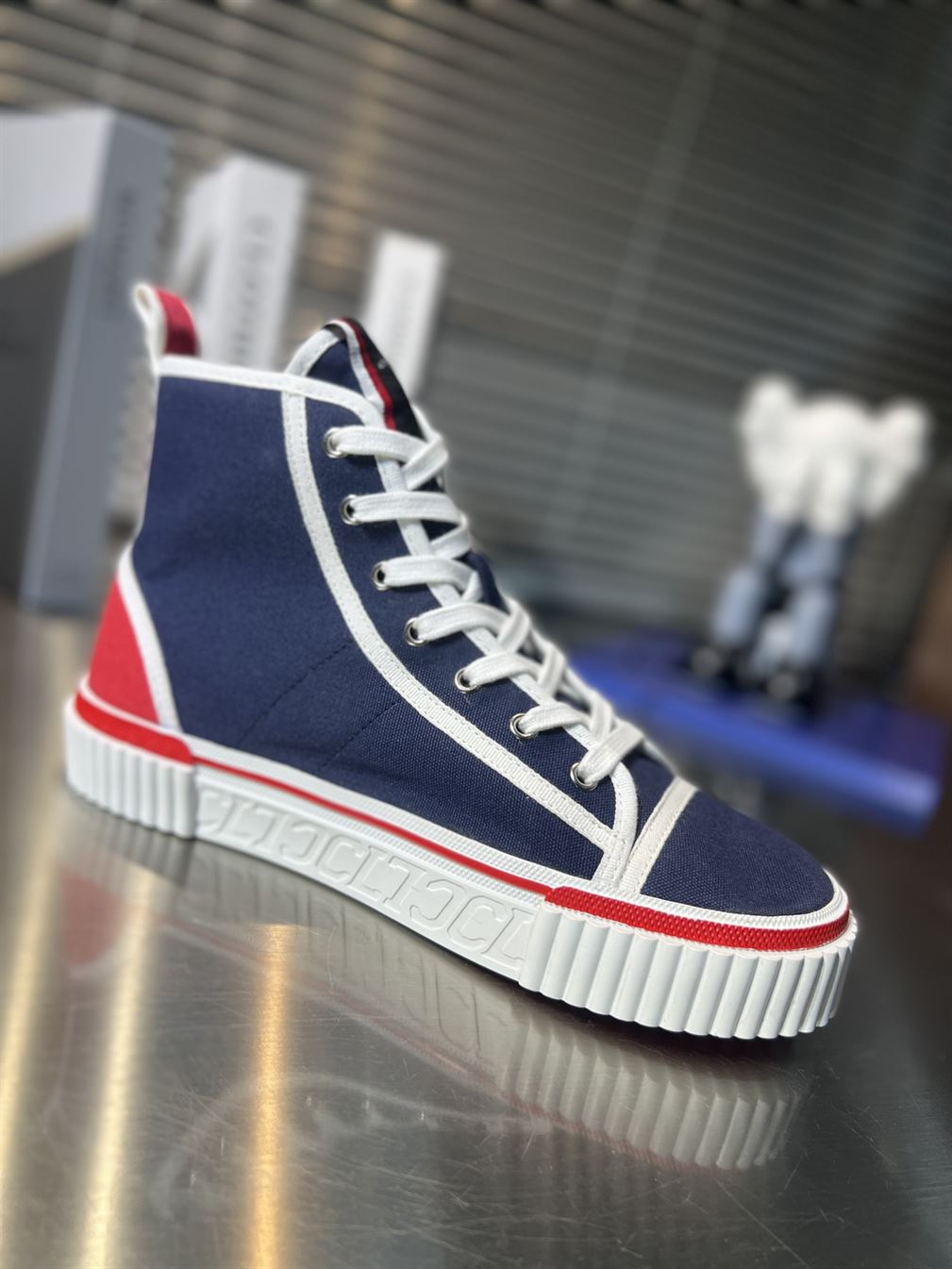 CHRISTIAN LOUBOUTIN PEDRO JUNIOR HIGH-TOP SNEAKERS - CLS027