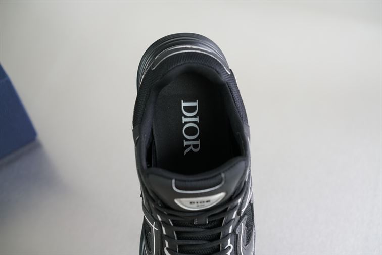 DIOR B30 SNEAKER BLACK MESH AND TECHNICAL FABRIC - DO074