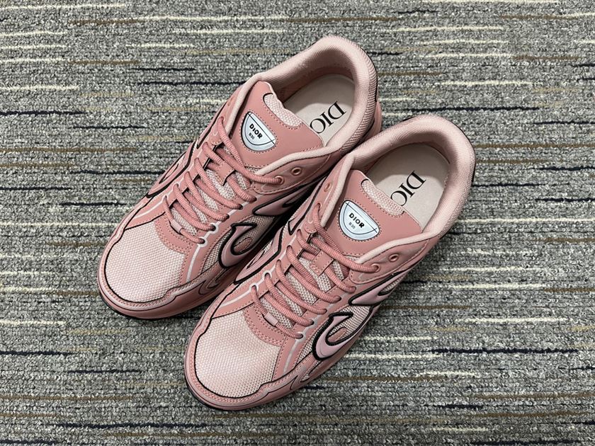 DIOR B30 SNEAKER PINK MESH AND TECHNICAL FABRIC - DO108