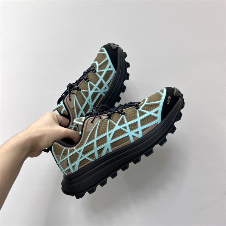 DIOR B31 RUNNER SNEAKER KHAKI TEAL - DO097