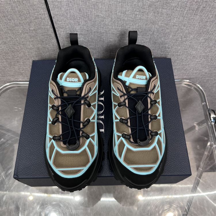 DIOR B31 RUNNER SNEAKER KHAKI TEAL - DO097