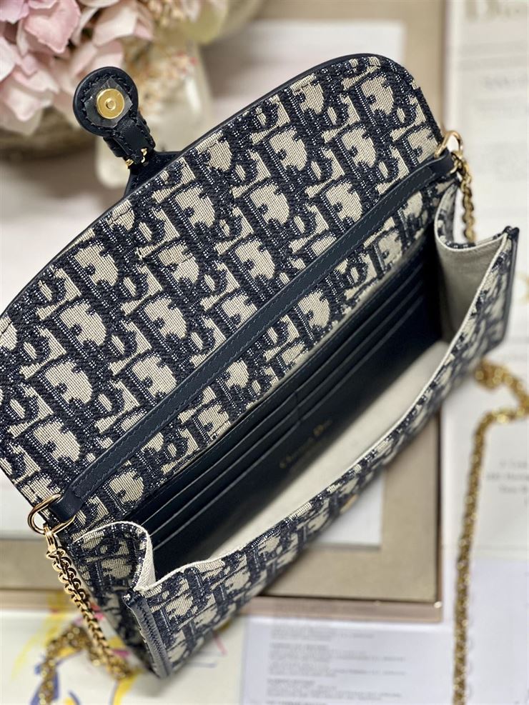 Dior Bobby East-West Pouch With Chain 'Blue'
