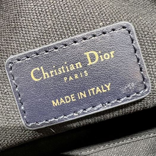 DIOR CARO D-COSY BAG BLUE DIOR OBLIQUE JACQUARD