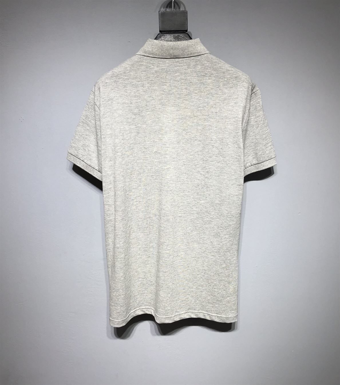 DIOR CD ICON POLO SHIRT GRAY COTTON PIQUÃ‰ - DOT024