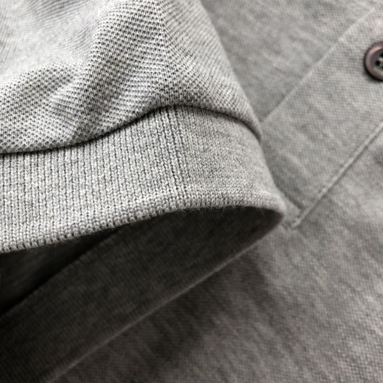 DIOR CD ICON POLO SHIRT GRAY COTTON PIQUÃ‰ - DOT024