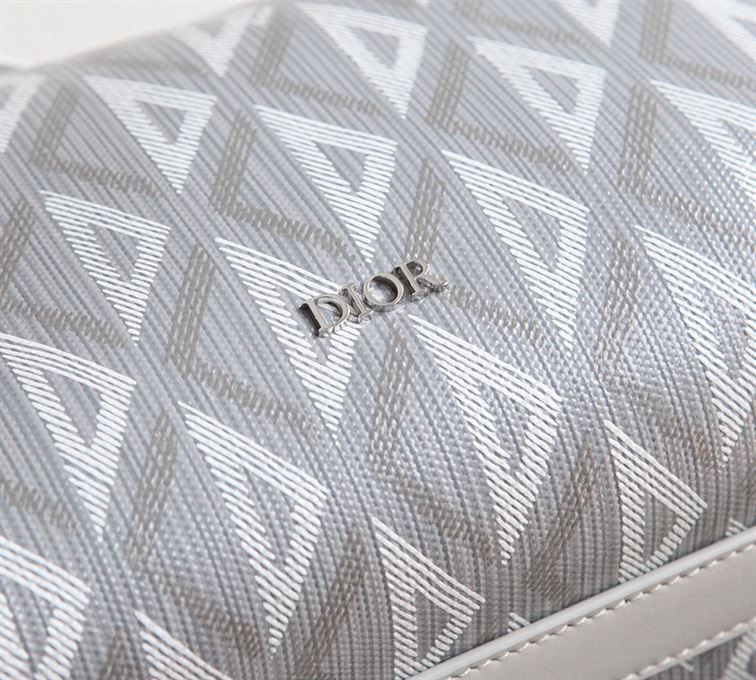 DIOR LINGOT 22 BAG GRAY CD DIAMOND CANVAS - DIO010