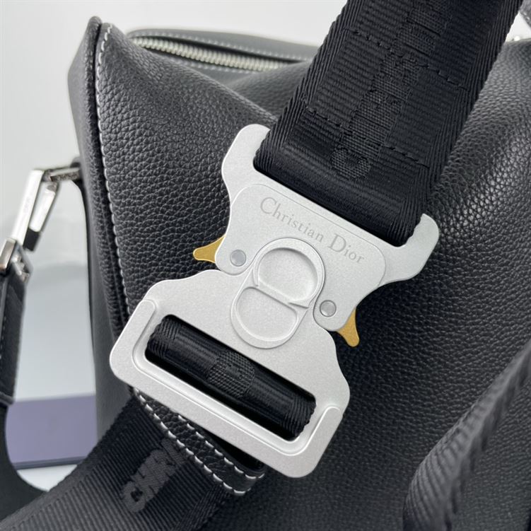 DIOR LINGOT 50 BAG BLACK GRAINED CALFSKIN - DIO020