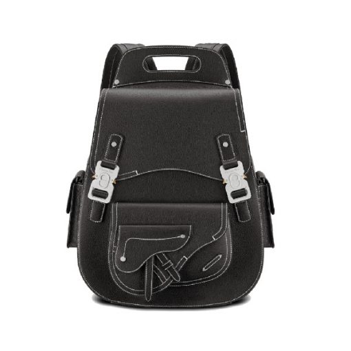 DIOR MAXI GALLOP BACKPACK BLACK GRAINED CALFSKIN - DIO011