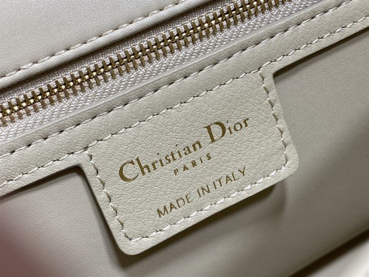 DIOR MEDIUM DIOR CARO BAG BEIGE SUPPLE CANNAGE CALFSKIN