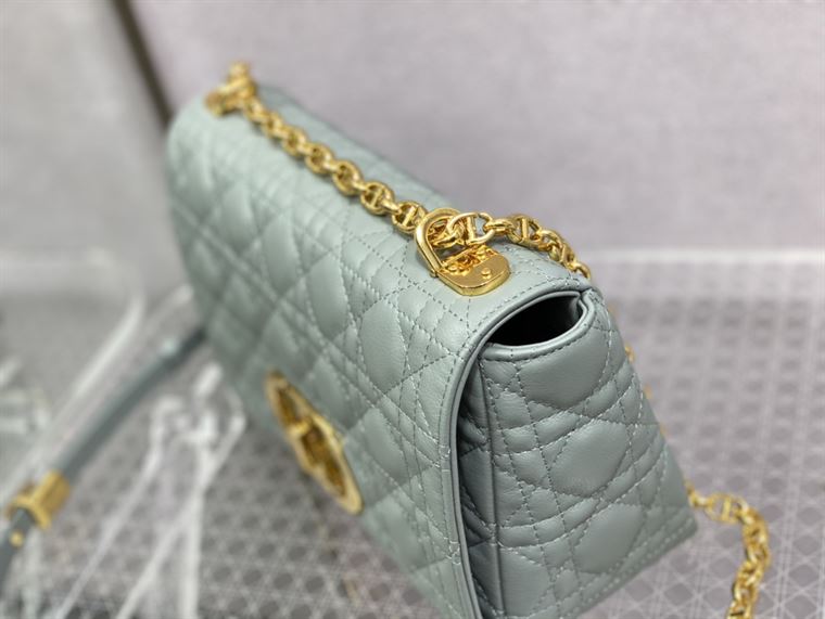 DIOR MEDIUM DIOR CARO BAG ETHEREAL GRAY