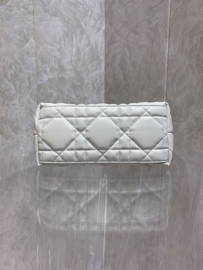 DIOR MEDIUM DIORTRAVEL NOMAD POUCH WHITE