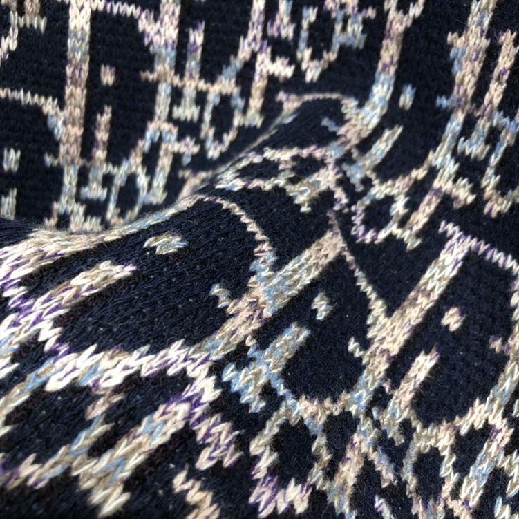 DIOR OBLIQUE SWEATER NAVY BLUE - DOS007