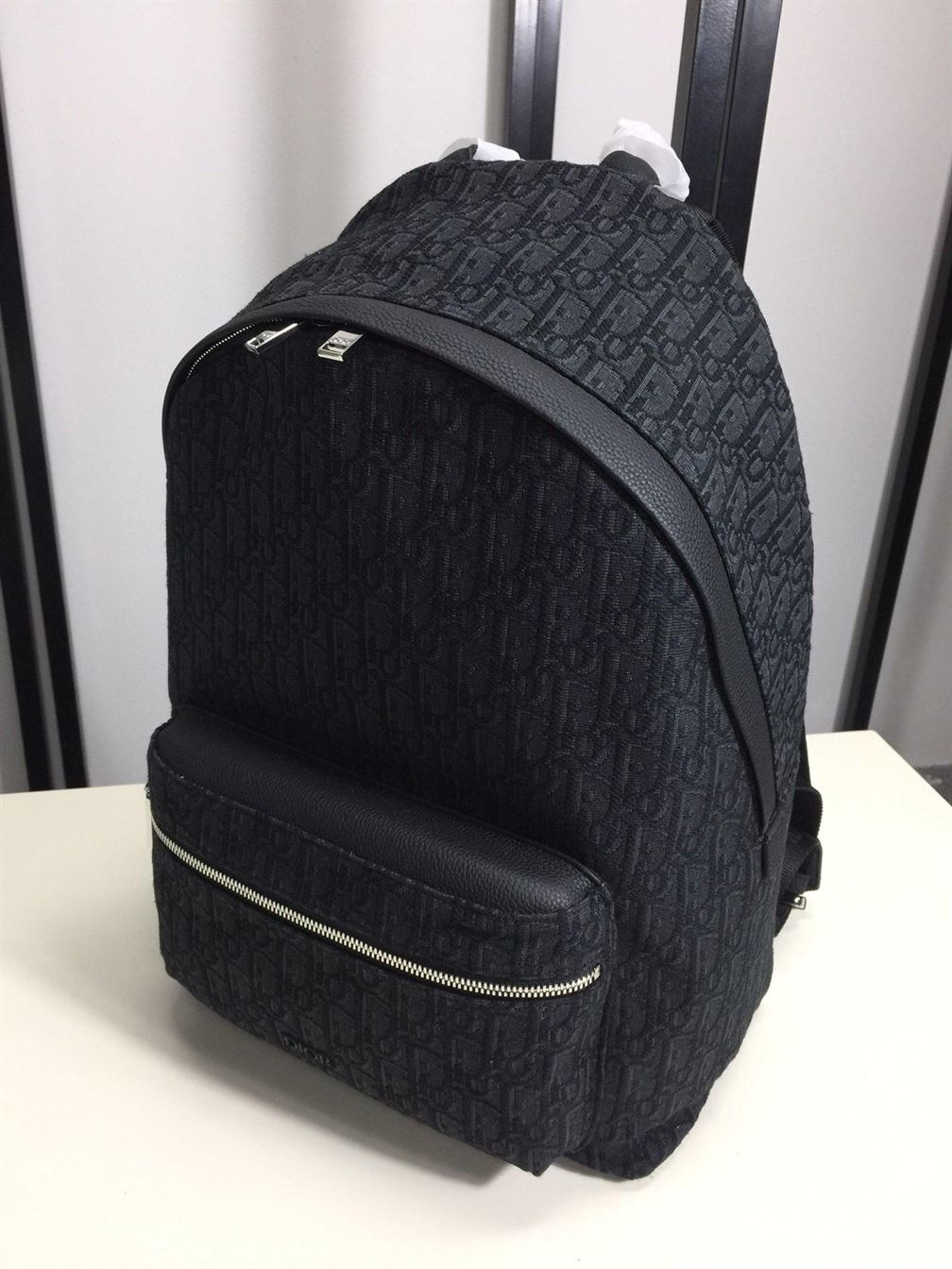DIOR RIDER BACKPACK BLACK DIOR OBLIQUE JACQUARD - DIO030